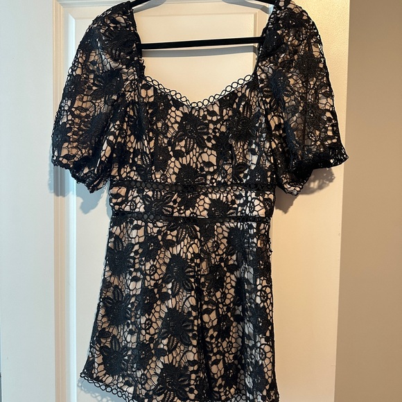 Lulus Black Lace Romper - Picture 1 of 1